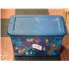 Image 1 : LARGE PLASTIC BIN FULL OF LEGO, OVER 15 LBS