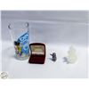Image 1 : EXPO 1986 3PCS - MINI PEWTER, UNUSED CANDLE, GLASS