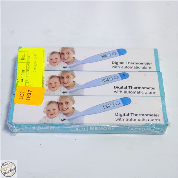 3 PACK DIGITAL THERMOMETERS