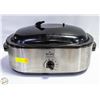 Image 1 : RIVAL STAINLESS STEEL 18QT ROASTER - HAS A BROKEN
