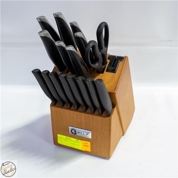 KNIFE SET IN BLOCK - BILL.F