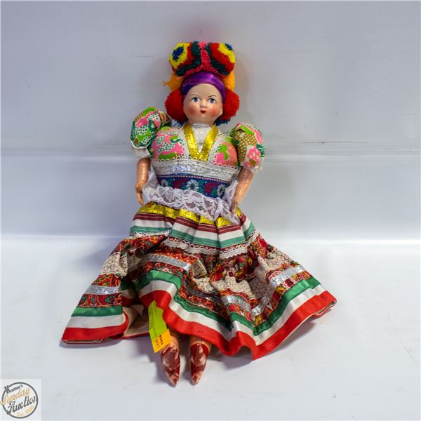 ANTIQUE HUNGARIAN FOLK ART DOLL