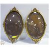 Image 1 : PAIR OF ANTIQUE BRASS PORTRAIT FRAMES