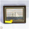 Image 1 : BLUENOSE MID CENTURY FRAMED ART PHOTO 7"X9"