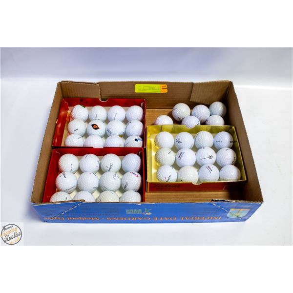 RECLAIMED GOLF BALLS 3.5 DOZEN ASSORTED