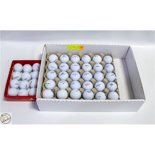 RECLAIMED GOLF BALLS 3.5 DOZEN ASSORTED