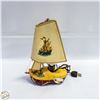 Image 1 : VINTAGE DUTCH HOLLAND WOODEN SHOW SAIL BOAT LAMP