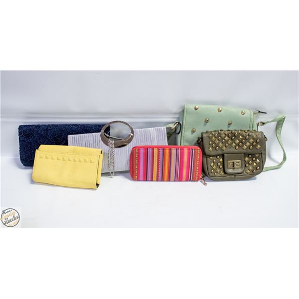 6 UNUSED LADIES PURSES