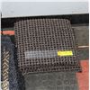 Image 1 : LOT OF 9 VARIOUS SIZE BROWN CARPET TILES