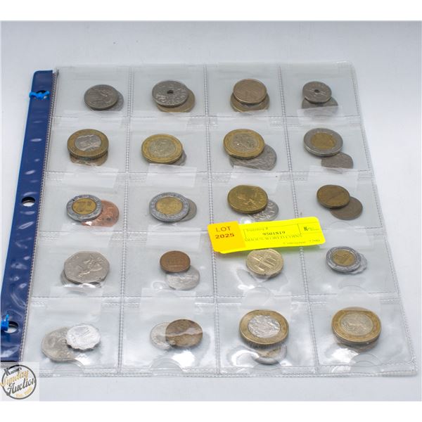 40 - VARIOUS WORLD COINS