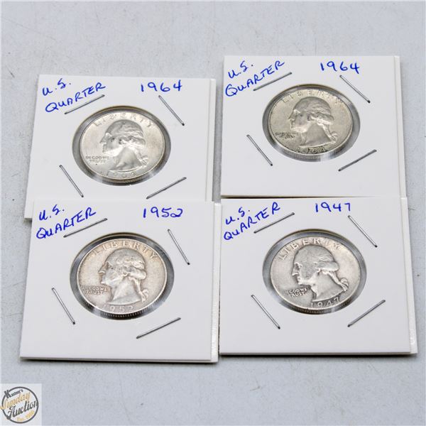 AMERICAN QUARTERS LOT OF 4