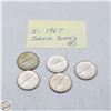 Image 1 : 5 - 1967 SILVER DIMES