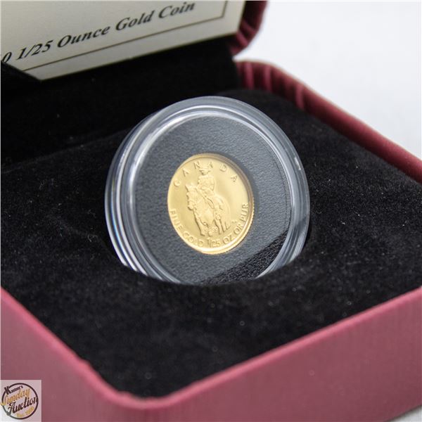 2010 1/25 OUNCE PROOF GOLD $0.50 COIN W/COA