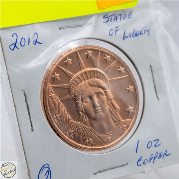 2012 STATUE OF LIBERTY - ONE AVP OUNCE