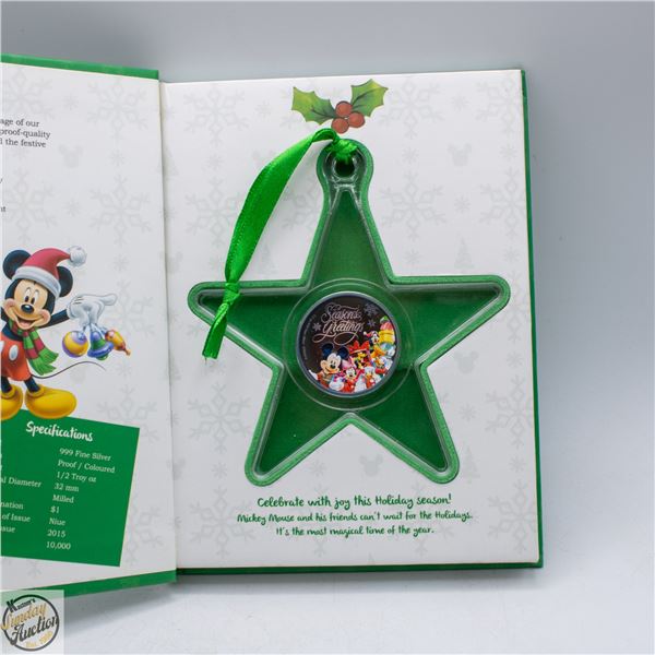 ONE HALF OUNCE .999 SILVER DISNEY COIN IN
