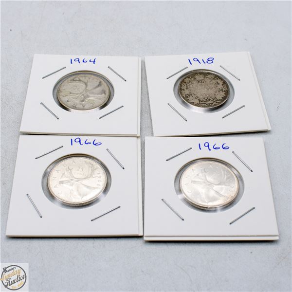 CDN QUARTERS LOT OF 4