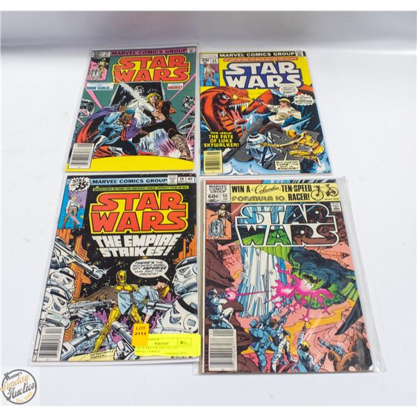 STAR WARS #18, #55, #71, #11 MARVEL COMICS
