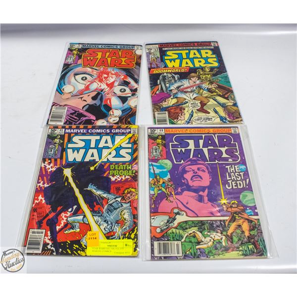 STAR WARS #45, #49, #12, #75 MARVEL COMICS