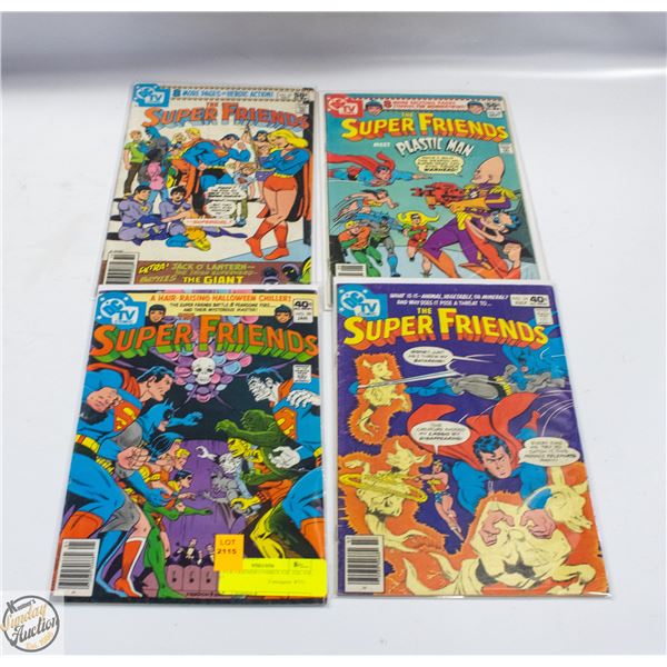 SUPER FRIENDS COMICS #28, #34, #36, #37