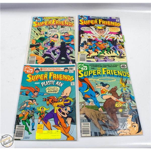 SUPER FRIENDS COMICS #36, #19, #23, #25