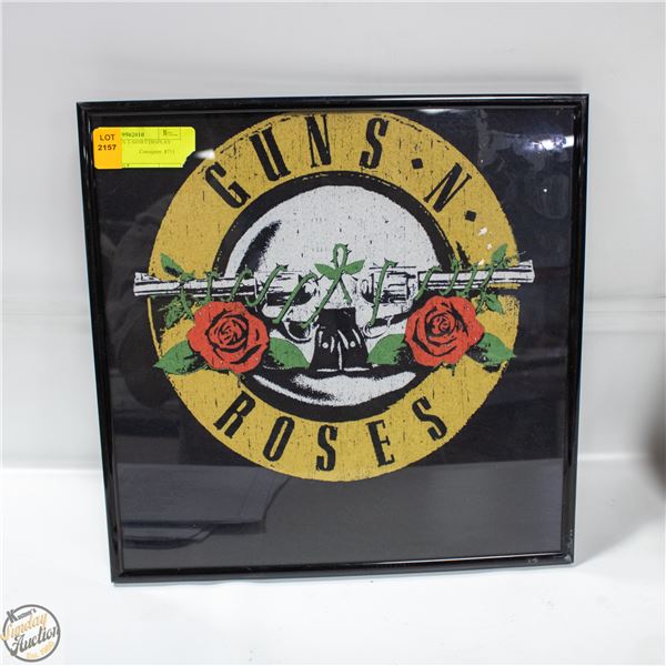 GUNS N ROSES T-SHIRT DISPLAY FRAME