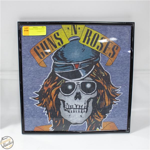 GUNS N ROSES T-SHIRT DISPLAY FRAME