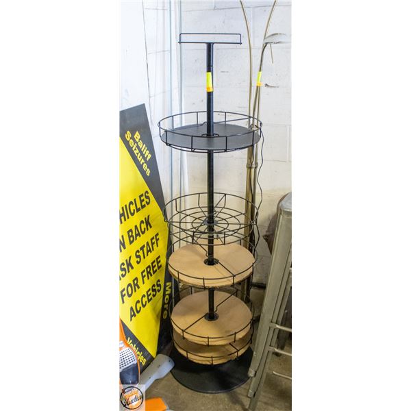 5 TIER ROUND ROTATING DISPLAY H-60"