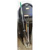 Image 1 : ADJUSTABLE RAKE WITH SMALL SPADE AND GARDEN TOOLS