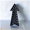 Image 1 : BLACK MARQUEE 3D LIGHT ARROW SIGN
