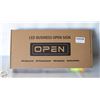 Image 1 : LED BUSINESS OPEN SIGN. NEW IN BOX.