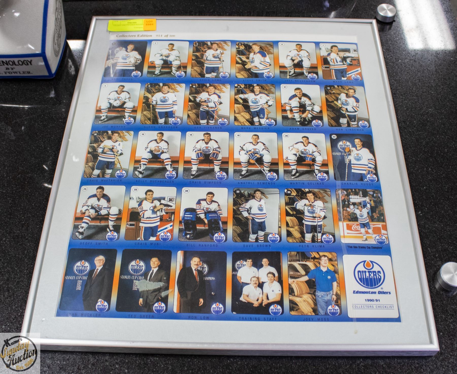 Oilers 1990 OILERS 1990 FRAMED POSTER