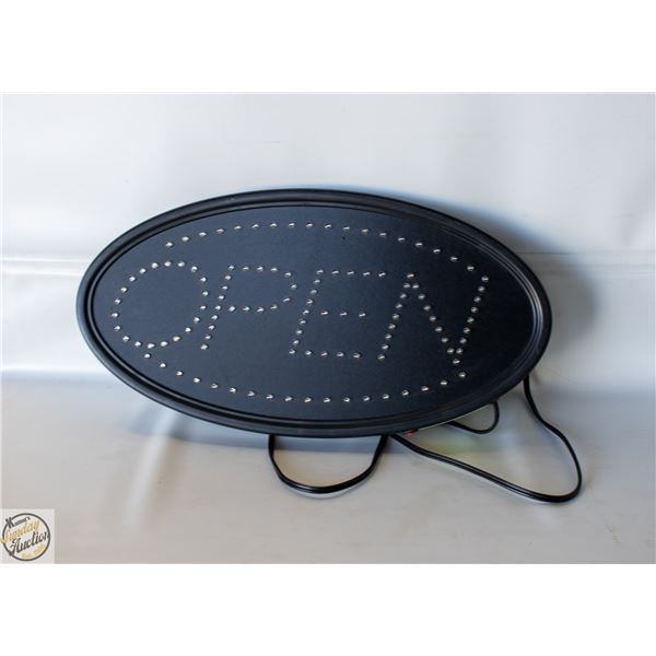 USED LED OPEN SIGN. RED AND BLUE.