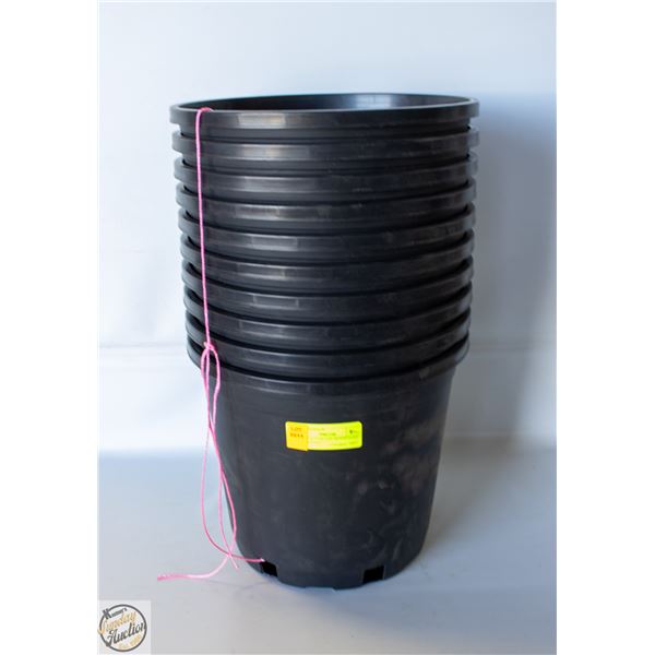 NEW 10 @ 3 GALLON MONDI HARD NURSERY POT