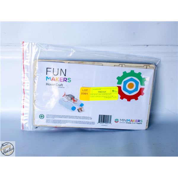 HOVERCRAFT BUILDERS KIT BATTERY OPERATED FUN FOR