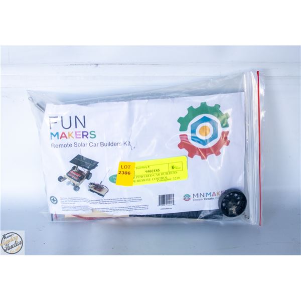 SOLAR POWERED CAR BUILDERS KITS W/REMOTE CONTROL