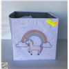 Image 1 : 3 UNICORN/RAINBOW 13X15X13” COLLAPSABLE STORAGE-