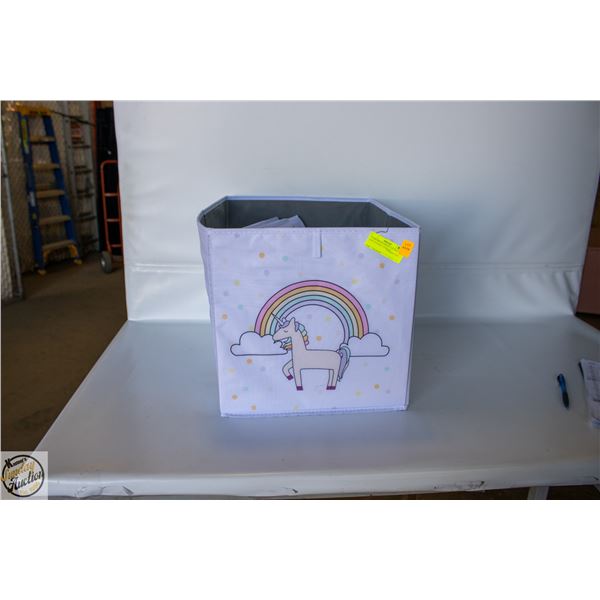 3 UNICORN/RAINBOW 13X15X13” COLLAPSABLE STORAGE-