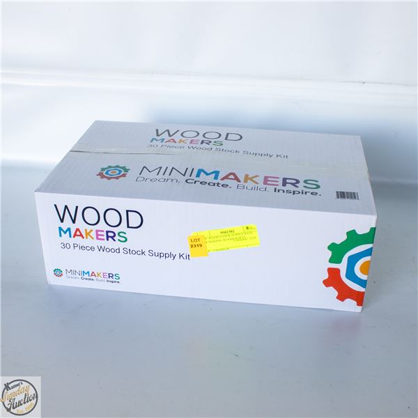 30PC WOOD STOCK SUPPLY KITS FOR MAKING WOODCRAFTS