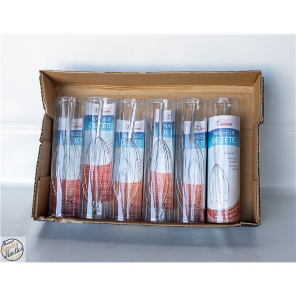 6 X WIRE SCALP MASSAGERS