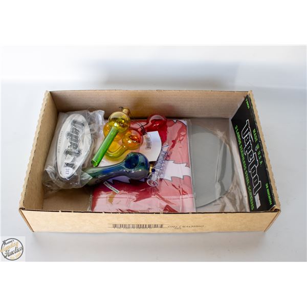 420 LOT W/3X5 FOOT CANNABIS FLAG PIPES & MORE