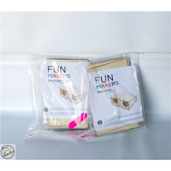 2 X BINOCULARS BUILDING KITS
