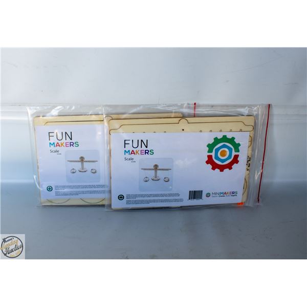 2 X WOODEN S ALE BUILDERS KITS