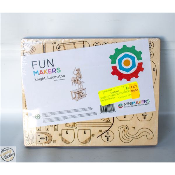 KNIGHT AUTOMATION BUILDERS WOODEN MODEL