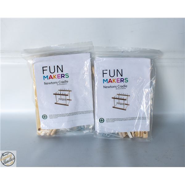 2 X FUN MAKERS NEWTONS CRADLE BUILDERS KITS