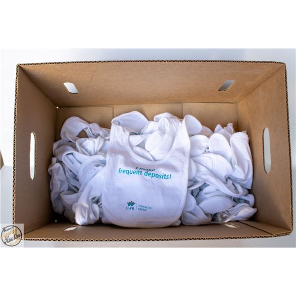 40 X BABY BIBS I MAKE FREQUENT DEPOSITS