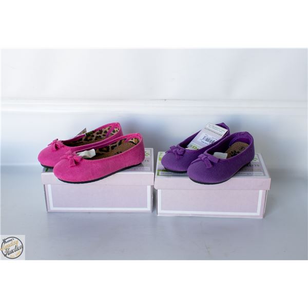 2 PAIRS TODDLER DRESS SHOES (DAWG) SIZE 6 AND 7
