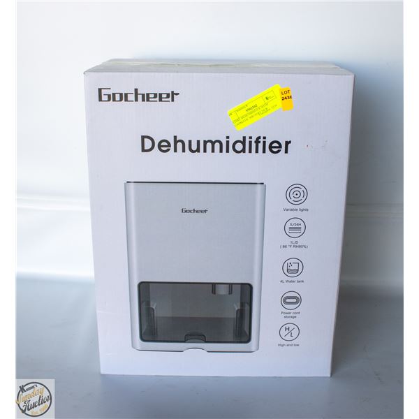 4 LITRE DEHUMIDIFIER WITH AUTOMATIC SHUTOFF NEW