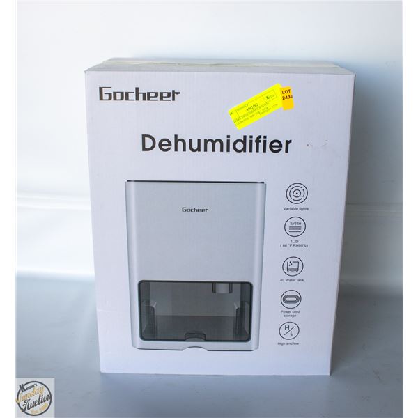 4 LITRE DEHUMIDIFIER WITH AUTOMATIC SHUTOFF NEW
