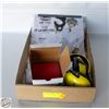 Image 1 : KIDS CRAFT LOT EAR PHONES, LAB COAT & SANDING KIT