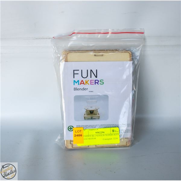 WOODEN BLENDER BUILDERS KITS WITH MOTOR